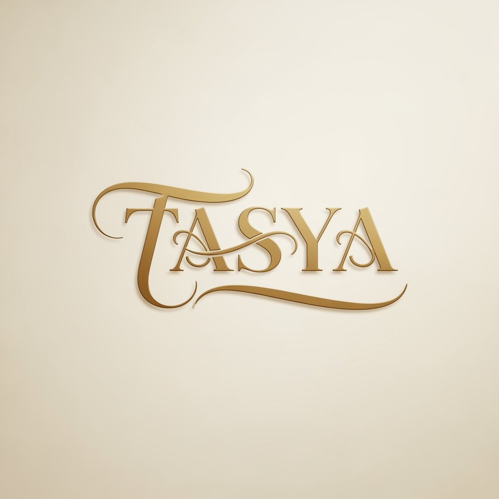 AI Design for TASYA LOGO REQUIRED IN STYLISH FONT