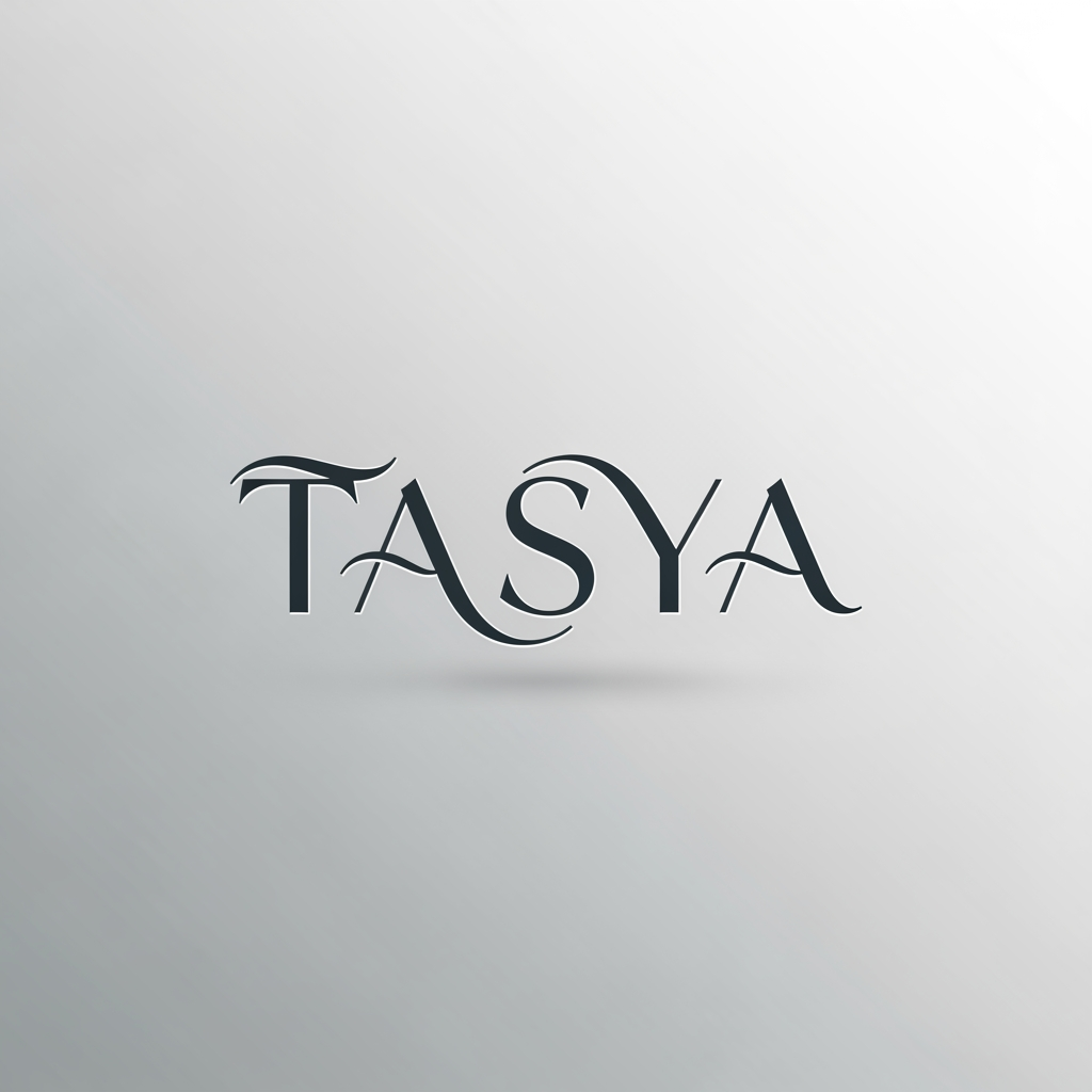 AI Design for TASYA LOGO REQUIRED IN STYLISH FONT