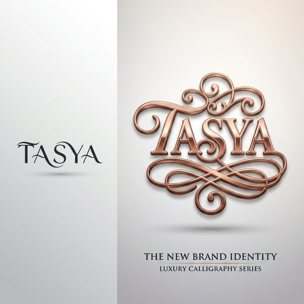 AI Design for TASYA LOGO REQUIRED IN STYLISH FONT