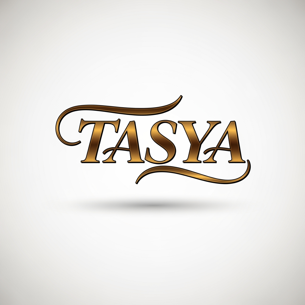 AI Design for TASYA LOGO REQUIRED IN STYLISH FONT