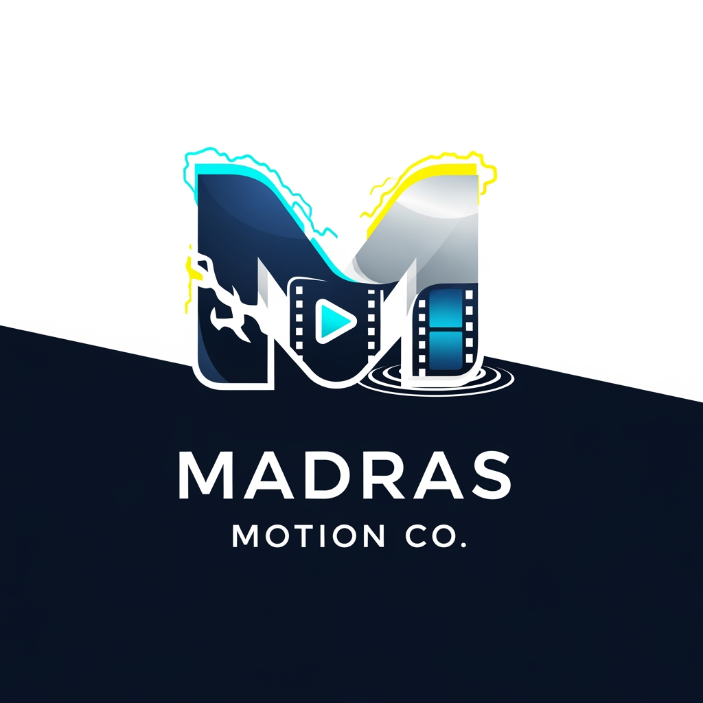 AI Design for MADRAS MOTION CO create a logo the services we provide are Short-form reels
Motion posters
Talking-head edits
Corporate videos
AI-enhanced video production
