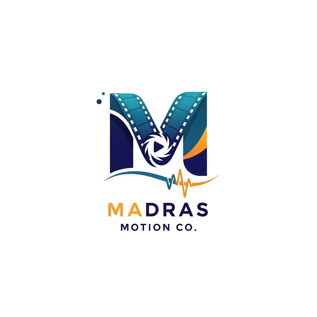 AI Design for MADRAS MOTION CO create a logo the services we provide are Short-form reels
Motion posters
Talking-head edits
Corporate videos
AI-enhanced video production