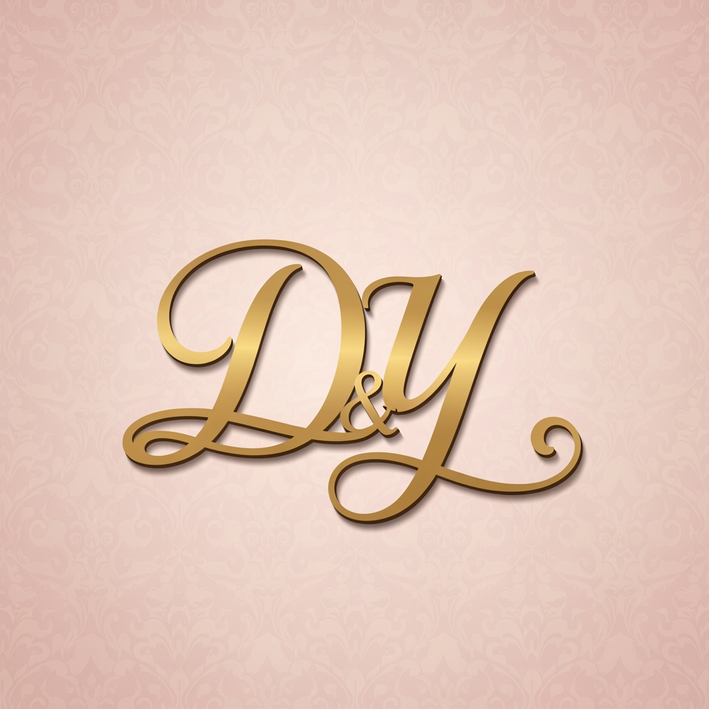 AI Design for generate a logo for divya and yash names together for wedding invitation only using the intial D and Y