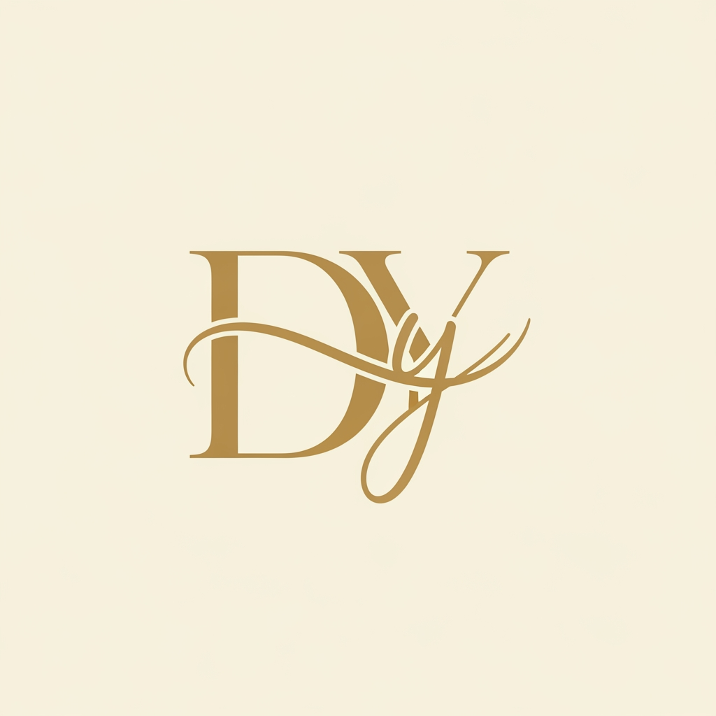 AI Design for generate a logo for divya and yash names together for wedding invitation only using the intial D and Y