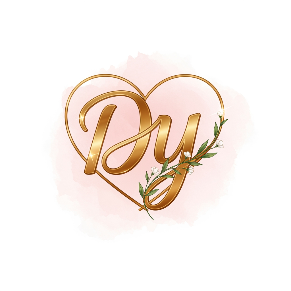 AI Design for generate a logo for divya and yash names together for wedding invitation only using the intial D and Y