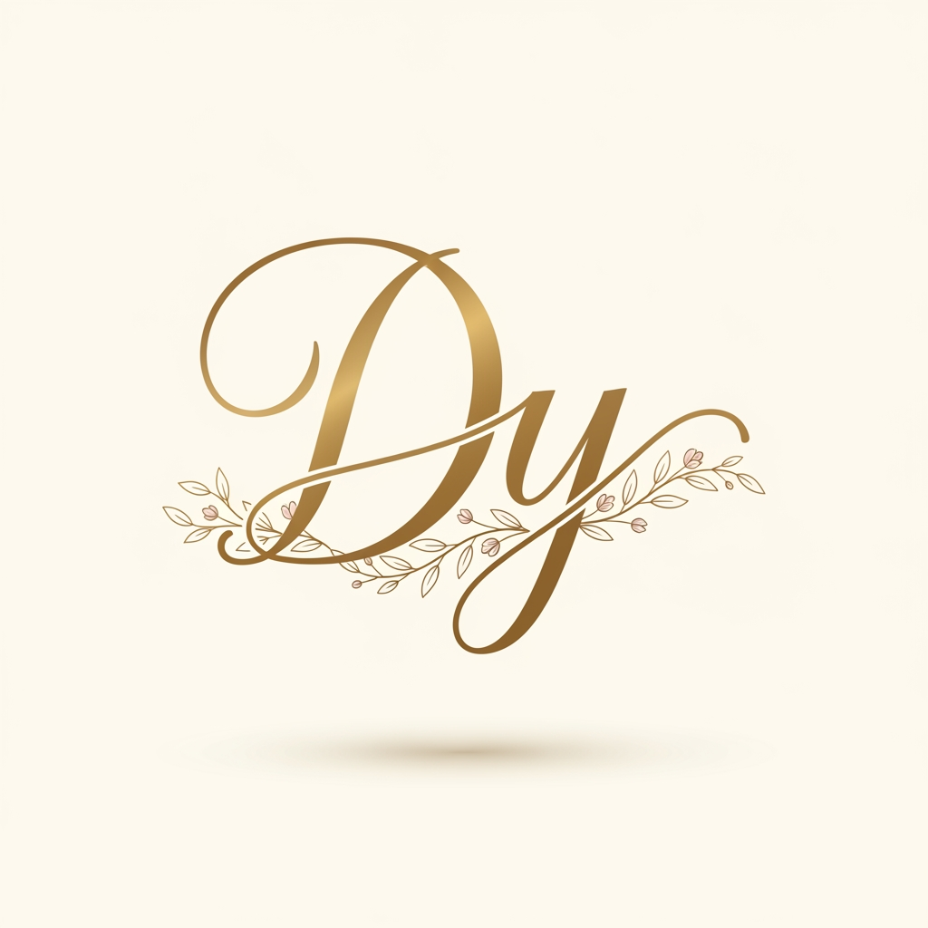 AI Design for generate a logo for divya and yash names together for wedding invitation only using the intial D and Y