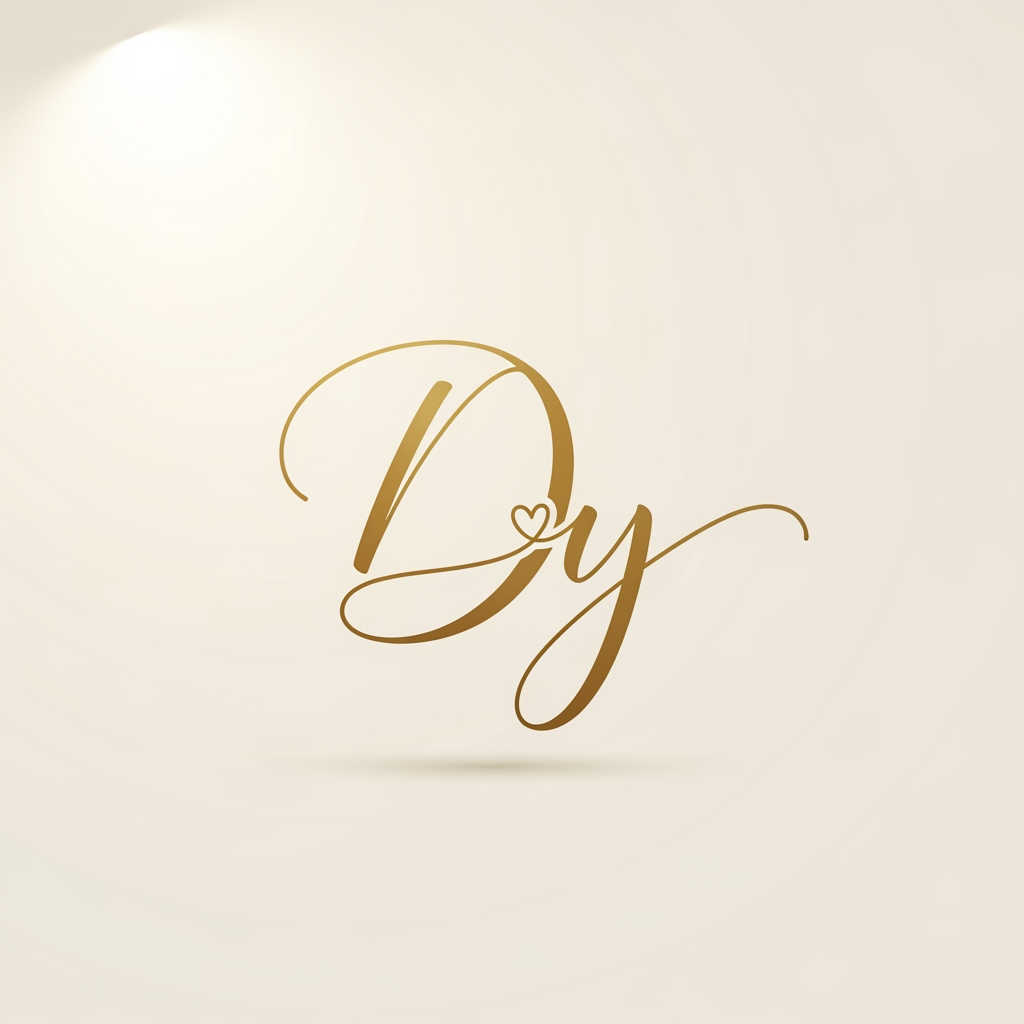 AI Design for generate a logo for divya and yash names together for wedding invitation only using the intial D and Y
