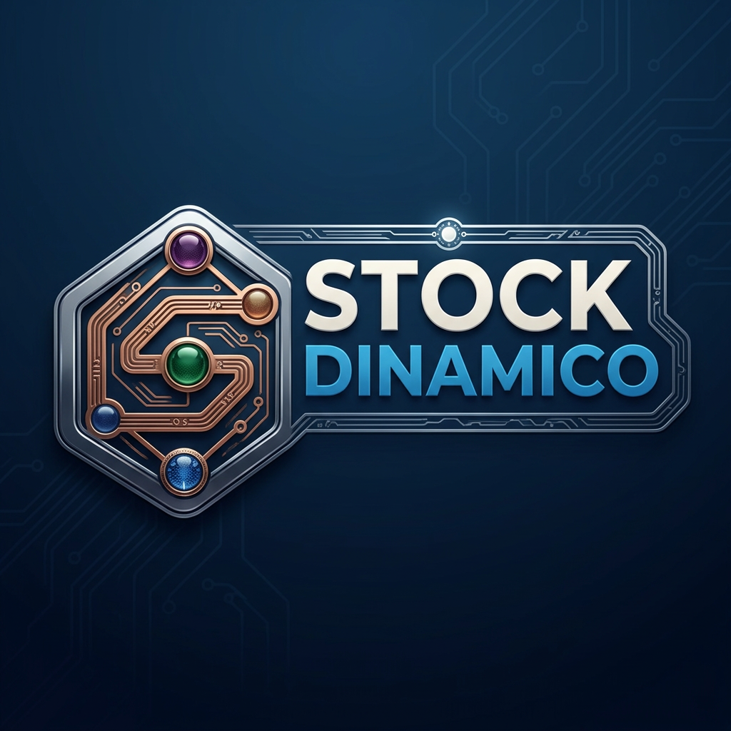 AI Design for Genera un logo que se llame STOCKDINAMICO para una aplicación de stock. El adjunto es lo que tengo ahora, pero hay que mejorarlo.