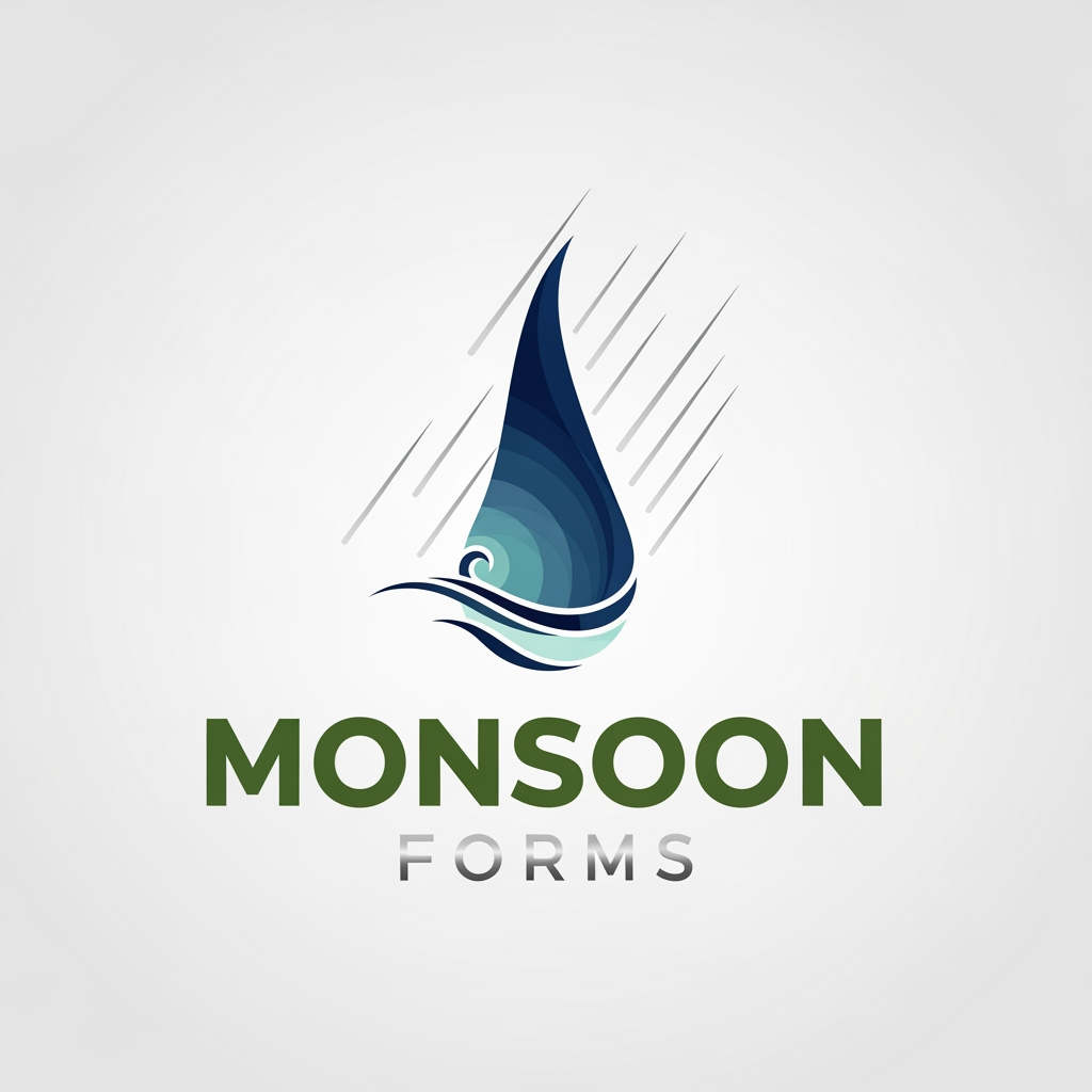 AI Design for MONSOON FORMS LOGO