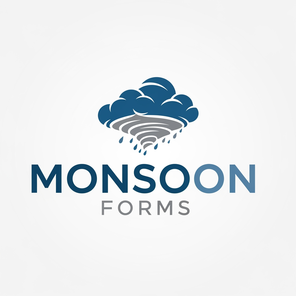 AI Design for MONSOON FORMS LOGO