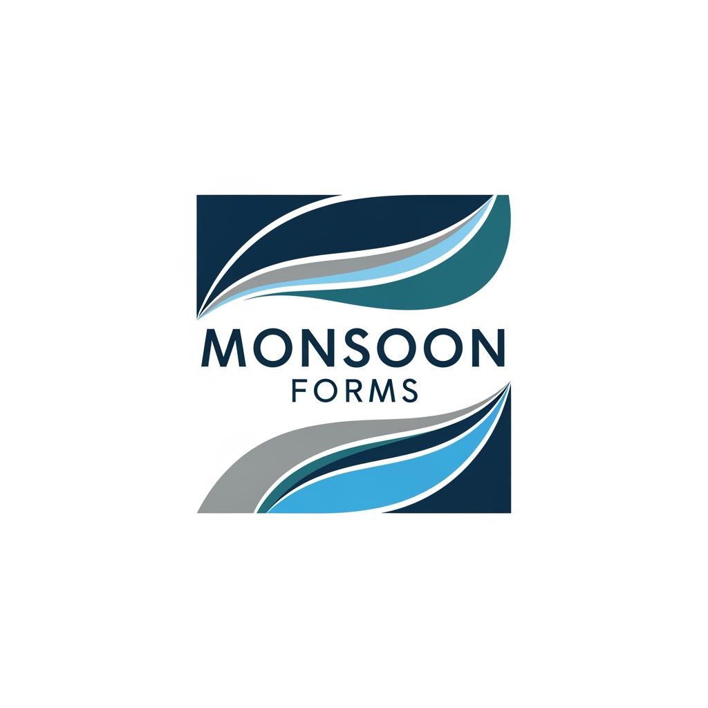 AI Design for MONSOON FORMS LOGO