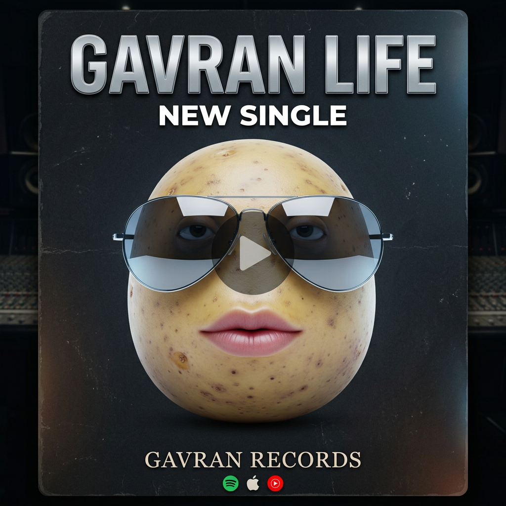 AI Design for song thumbnail Gavran Life gavran records,