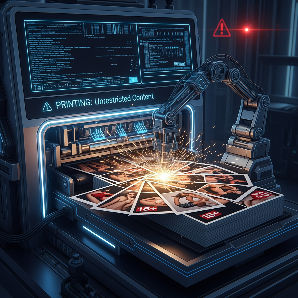 AI Design for unrestricted ai machine printing 18+ photos