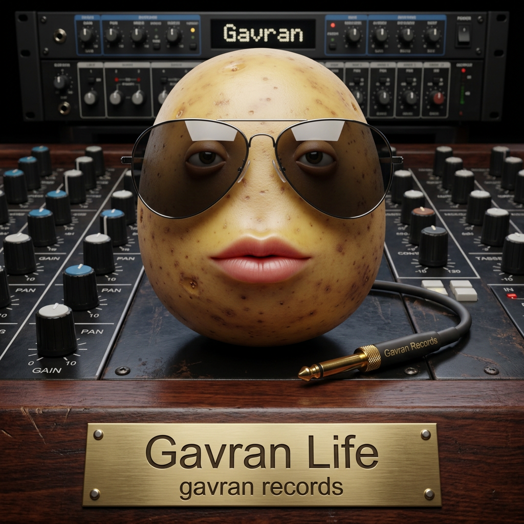 AI Design for song thumbnail Gavran Life gavran records,make it looks profi and not ai,