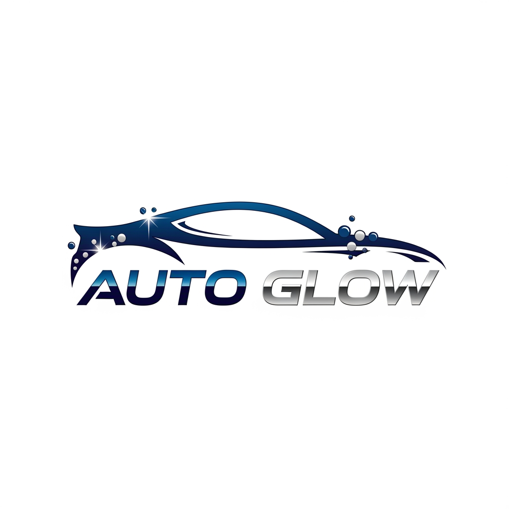 AI Design for create a logo for a company named auto glow which is a premium car washing company