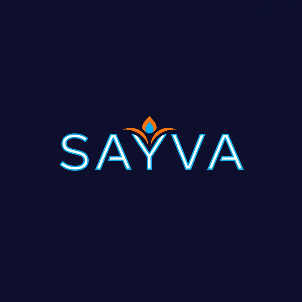 AI Design for generate me a loGo in which a very small amount of South Asian motif - it should be very very subtle We don’t need a rainbow of colors. Professional, modern, so it pops. Font should be super easy to read when it’s tiny as well as large We also don’t need the word “teens” in the logo. Just "SAYVA". ME A CLEAN LOGO ACC TO CLIENT INSTRUCTIONS
i NEED DARK ORANGE, NEON AND WHITE AND SKY BLUE COLOR LOGO PLACED ON A DARK BLUE BG, SOMETHING CREATIBE=VE AND FUNMKY