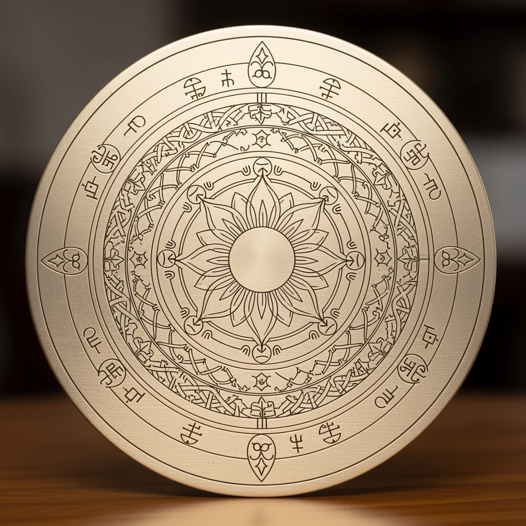 AI Design for Decorative Mandala
Concept: “Ritual” suggests traditions, meaningful objects, and artistic living.
Ideas:
* Minimal mandala
* Decorative circular emblem
* Geometric ornamental pattern
Feeling: Luxury home accessories with soul and culture.