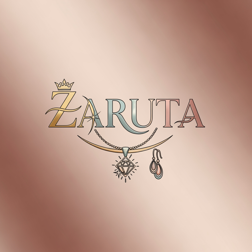 AI Design for i want to create logo for my brand Zaruta it is a imitation jeweller brand