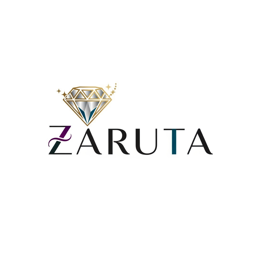 AI Design for i want to create logo for my brand Zaruta it is a imitation jeweller brand
