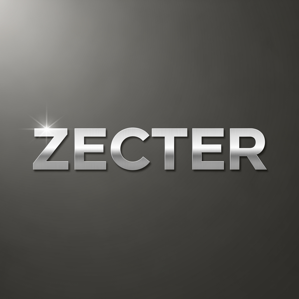 AI Design for my company name is ZECTER
create a simple text design