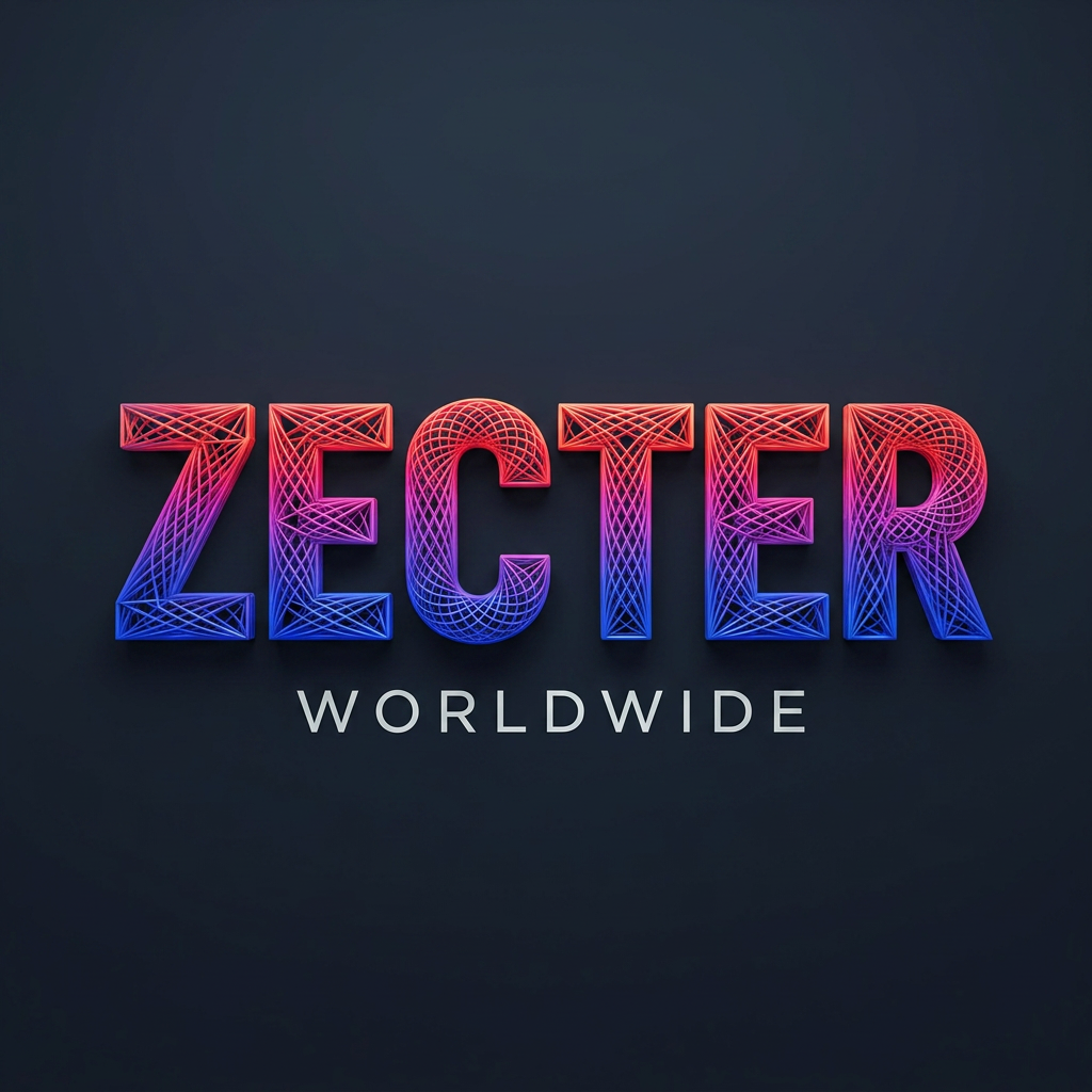 AI Design for my company name is ZECTER
create a simple text design
look the refarance and made it