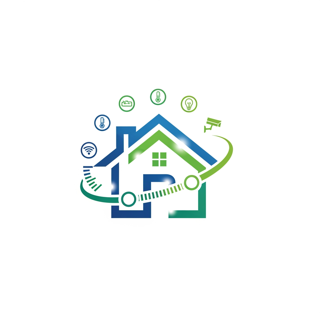 AI Design for I want a logo for Smart Home app something like who shows the home icon and control over the home so it clearly represent this is a smart home app. please generate