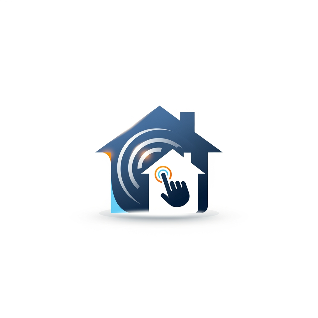 AI Design for I want a logo for Smart Home app something like who shows the home icon and control over the home so it clearly represent this is a smart home app. please generate