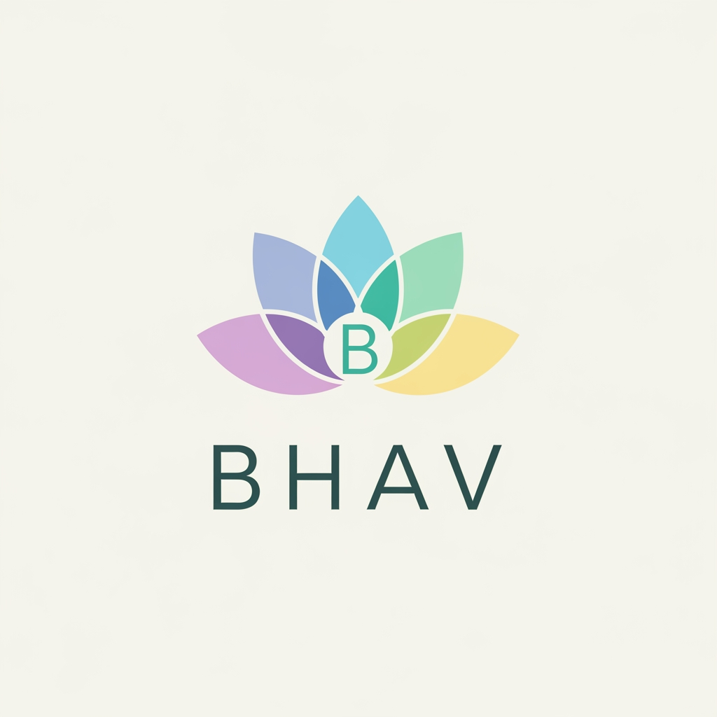 AI Design for create a logo for app named Bhav