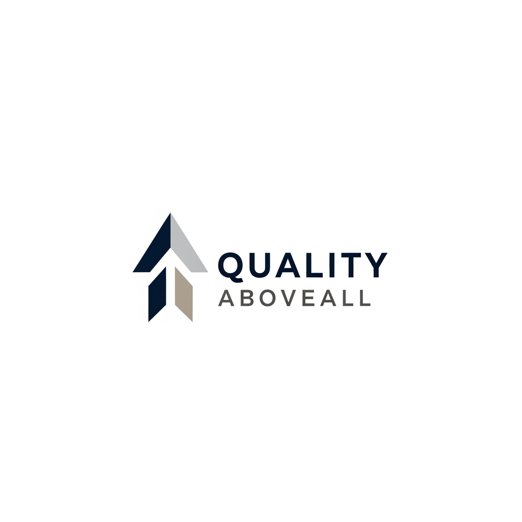 AI Design for Quality AboveAll is a brand for which we need to create the logo, the logo should be something like for corporate and technical firm that provides consultancy and services. 
The logo should be simple sober and professional looking plus it should depict the brand name with the logo.