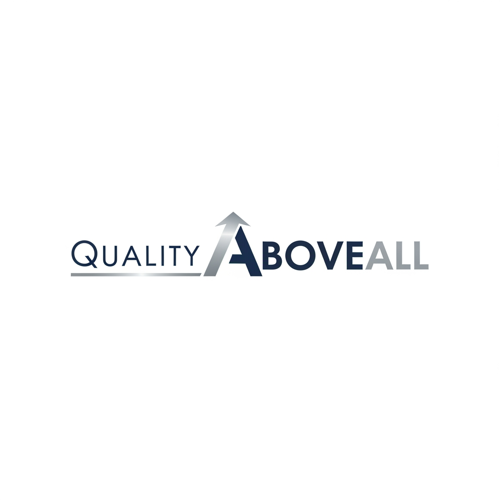 AI Design for Quality AboveAll is a brand for which we need to create the logo, the logo should be something like for corporate and technical firm that provides consultancy and services. 
The logo should be simple sober and professional looking plus it should depict the brand name with the logo.
