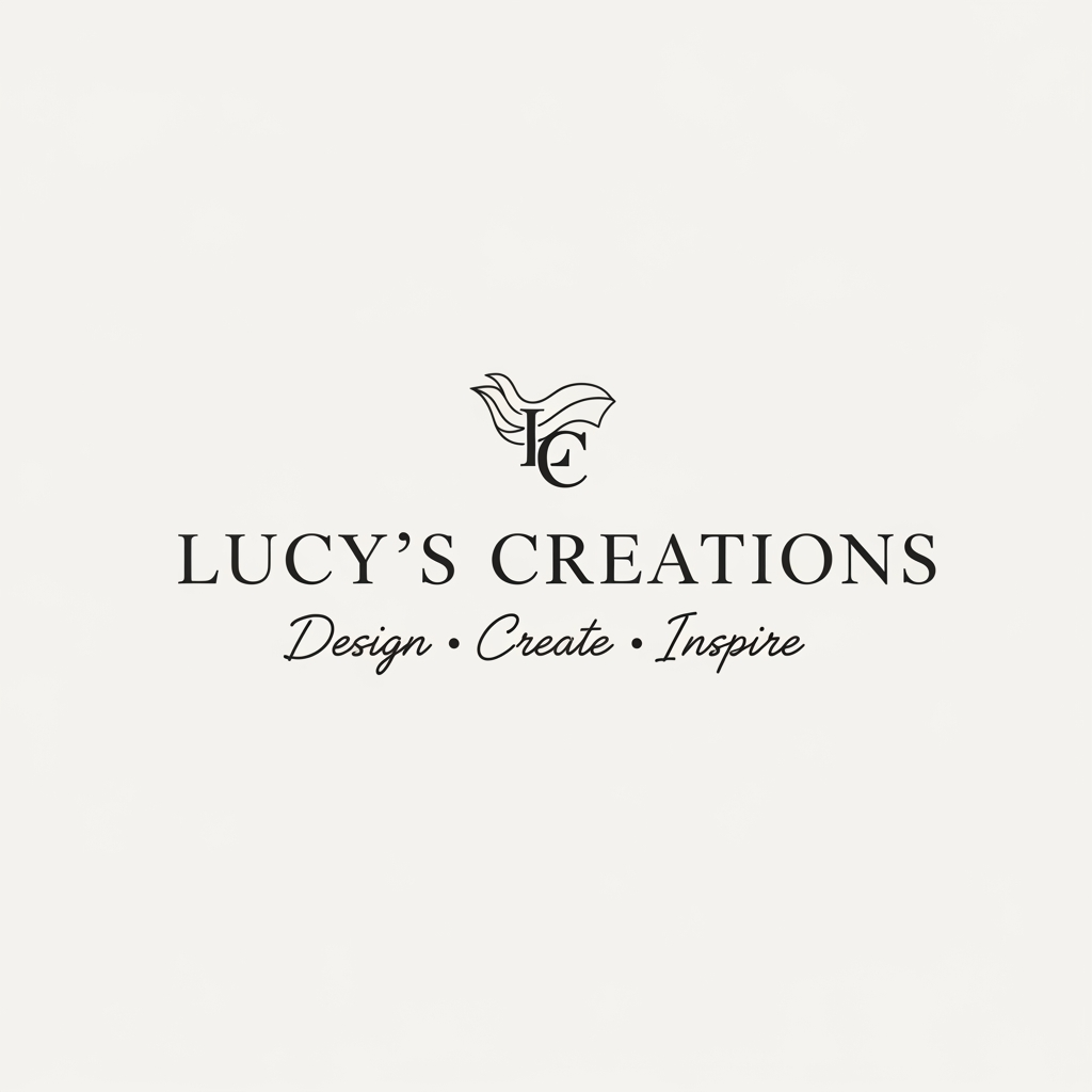 AI Design for create a logo of a fashion brand simple and professional

LC
Lucy's Creations 
Design Create Inspire