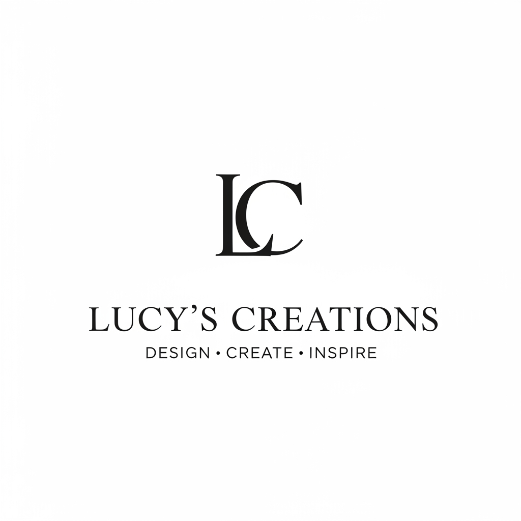 AI Design for create a logo of a fashion brand simple and professional

LC
Lucy's Creations 
Design Create Inspire