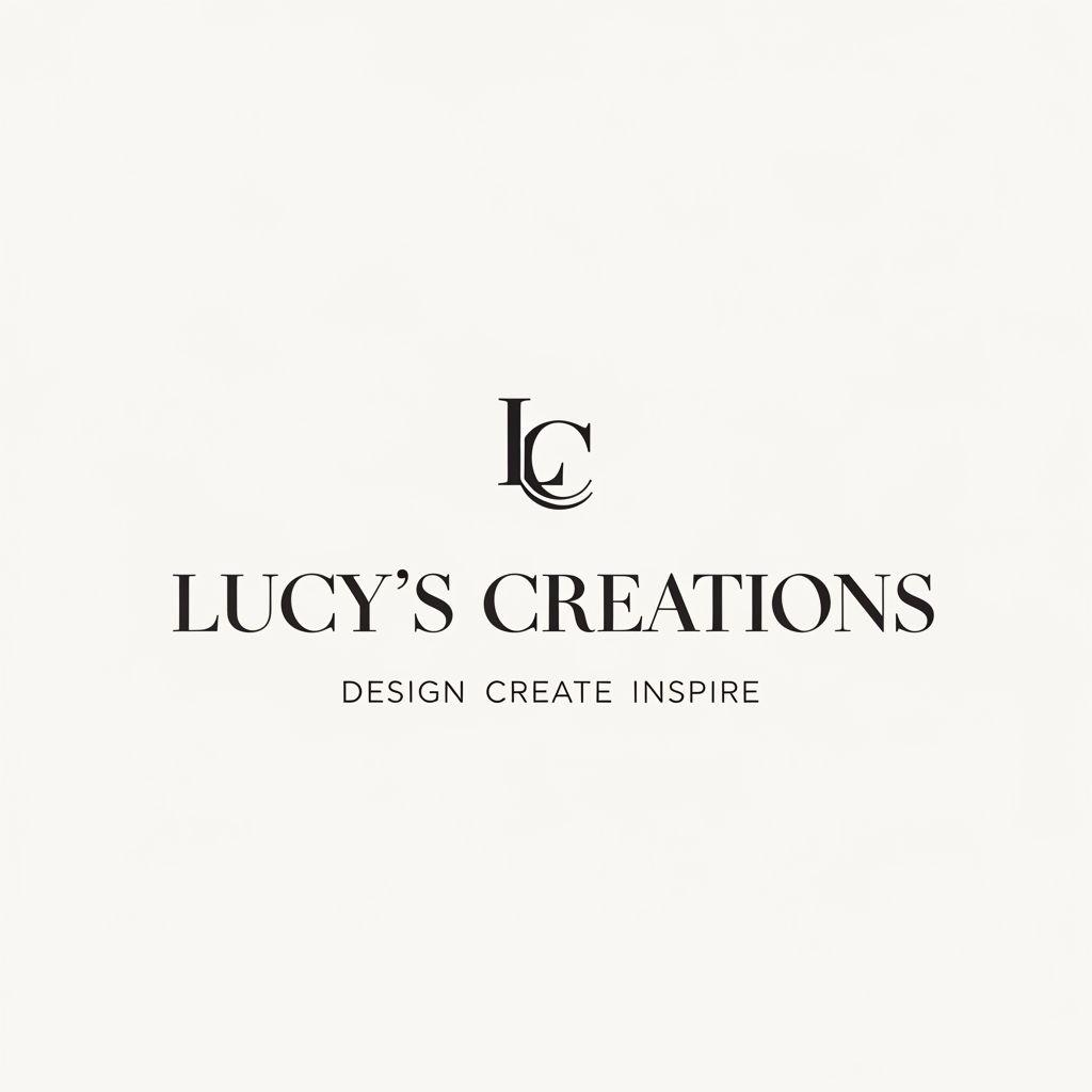 AI Design for create a logo of a fashion brand simple and professional

LC
Lucy's Creations 
Design Create Inspire