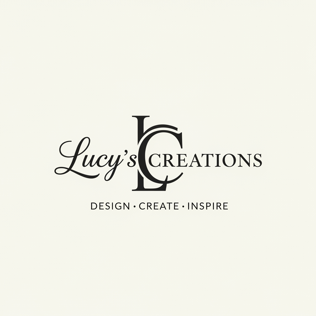 AI Design for create a logo of a fashion brand 

LC
Lucy's Creations 
Design Create Inspire