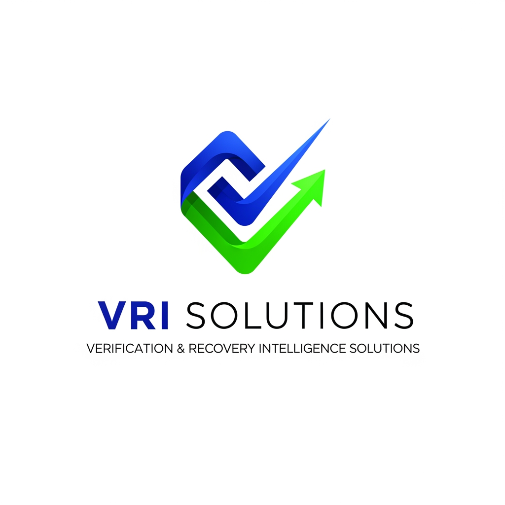 AI Design for Company Name:

VRI Solutions

Full Form:

Verification & Recovery Intelligence Solutions