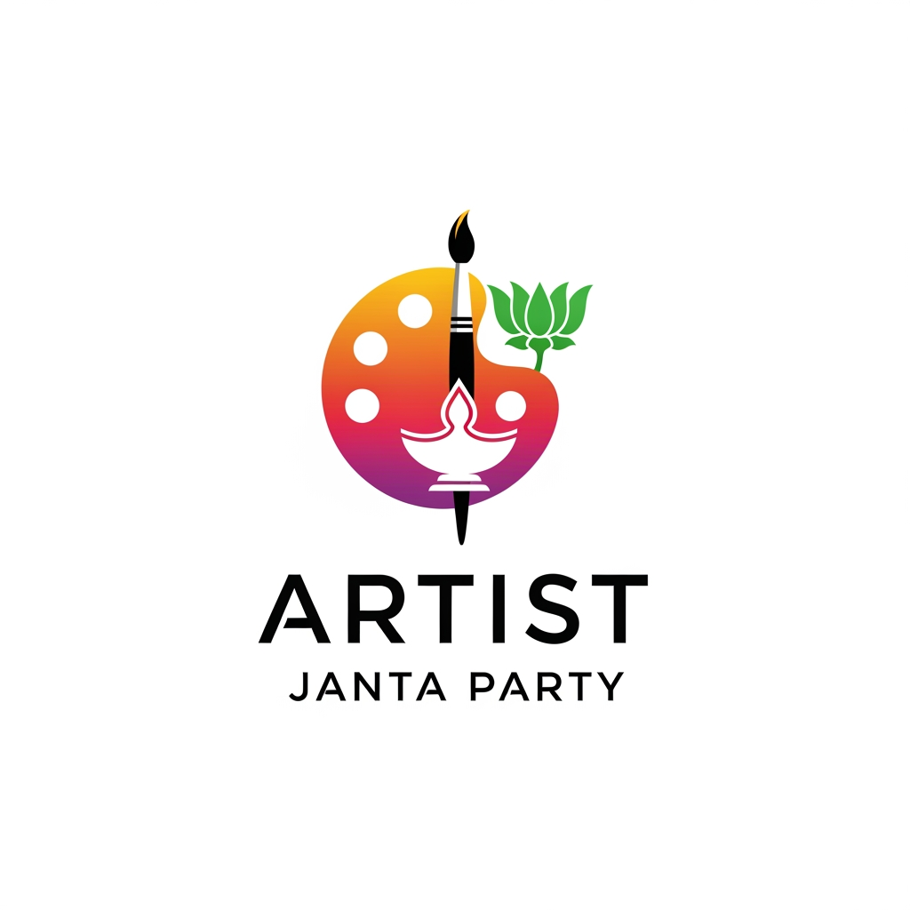 AI Design for i want to create a logo for "Artist Janta Party"