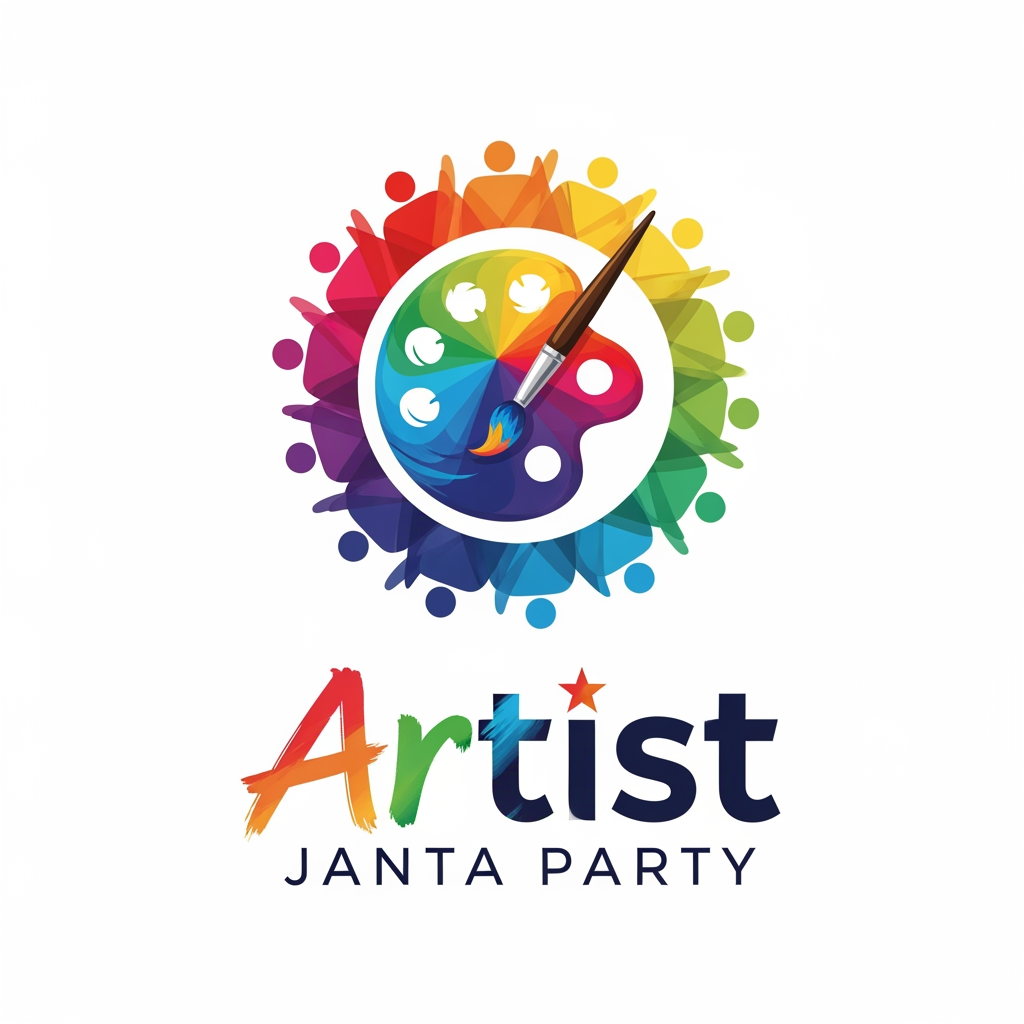 AI Design for i want to create a logo for "Artist Janta Party"
