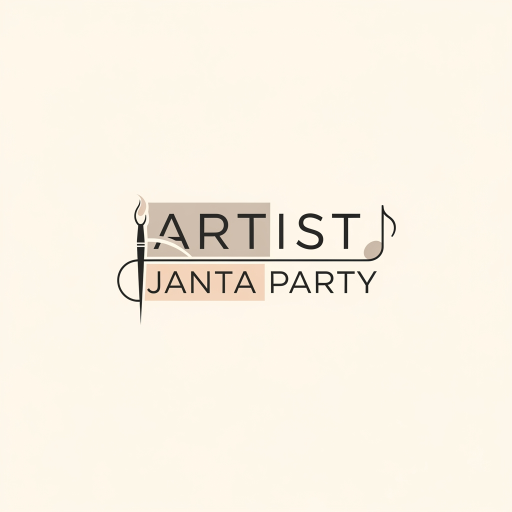 AI Design for i want to create a logo for "Artist Janta Party"
simple, cool, genz, and minimal simple, nude colors
make it cool and genz vibes