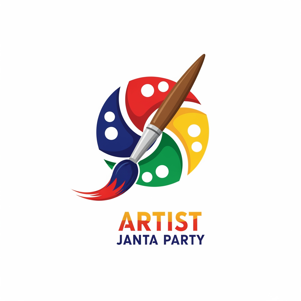 AI Design for i want to create a logo for "Artist Janta Party"
