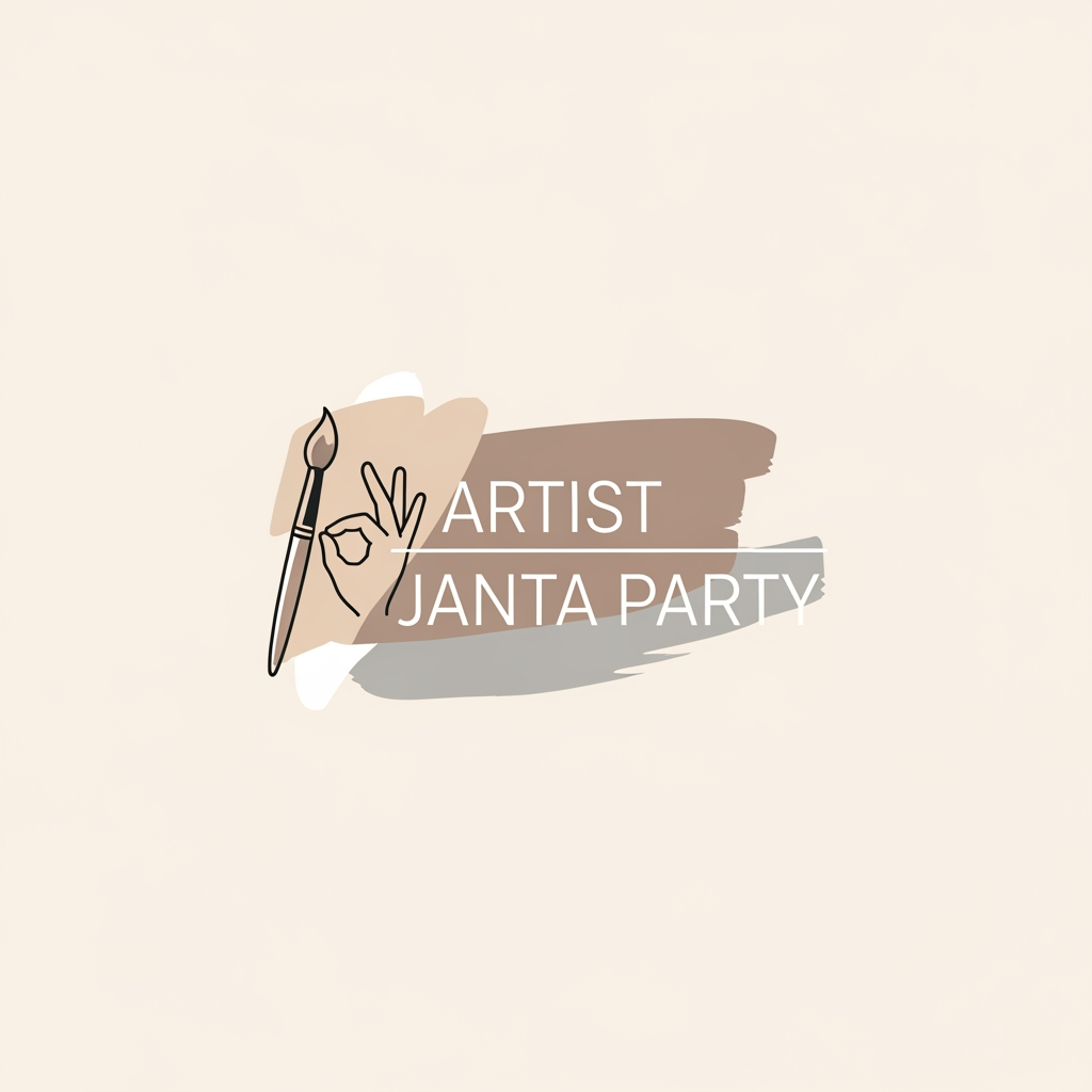 AI Design for i want to create a logo for "Artist Janta Party"
simple, cool, genz, and minimal simple, nude colors