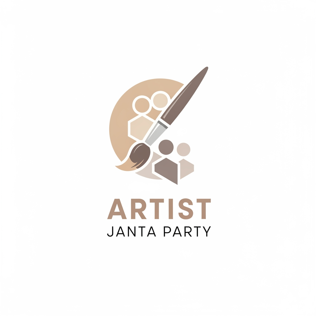 AI Design for i want to create a logo for "Artist Janta Party"
simple, cool, genz, and minimal simple, nude colors