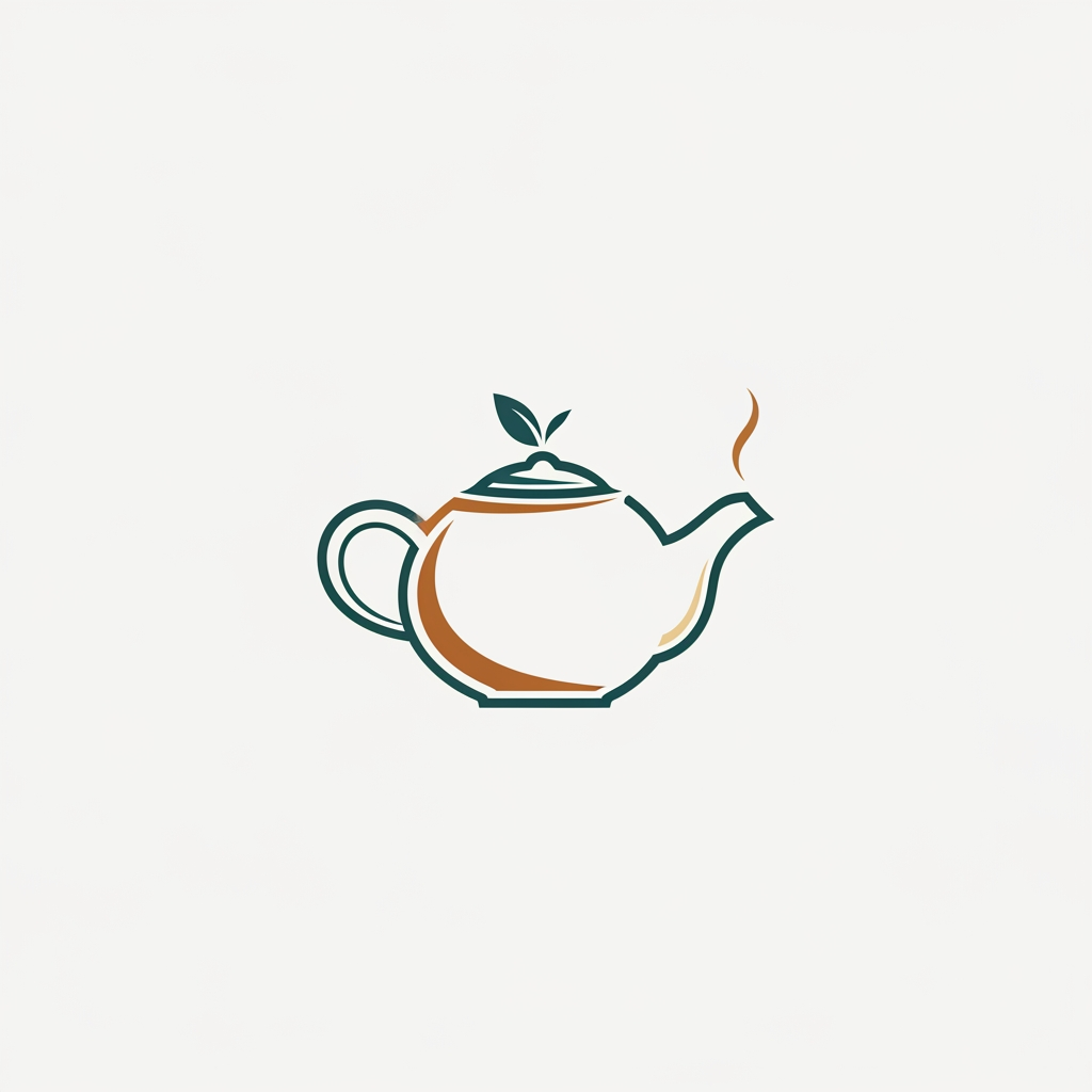 AI Design for tea pot logo
