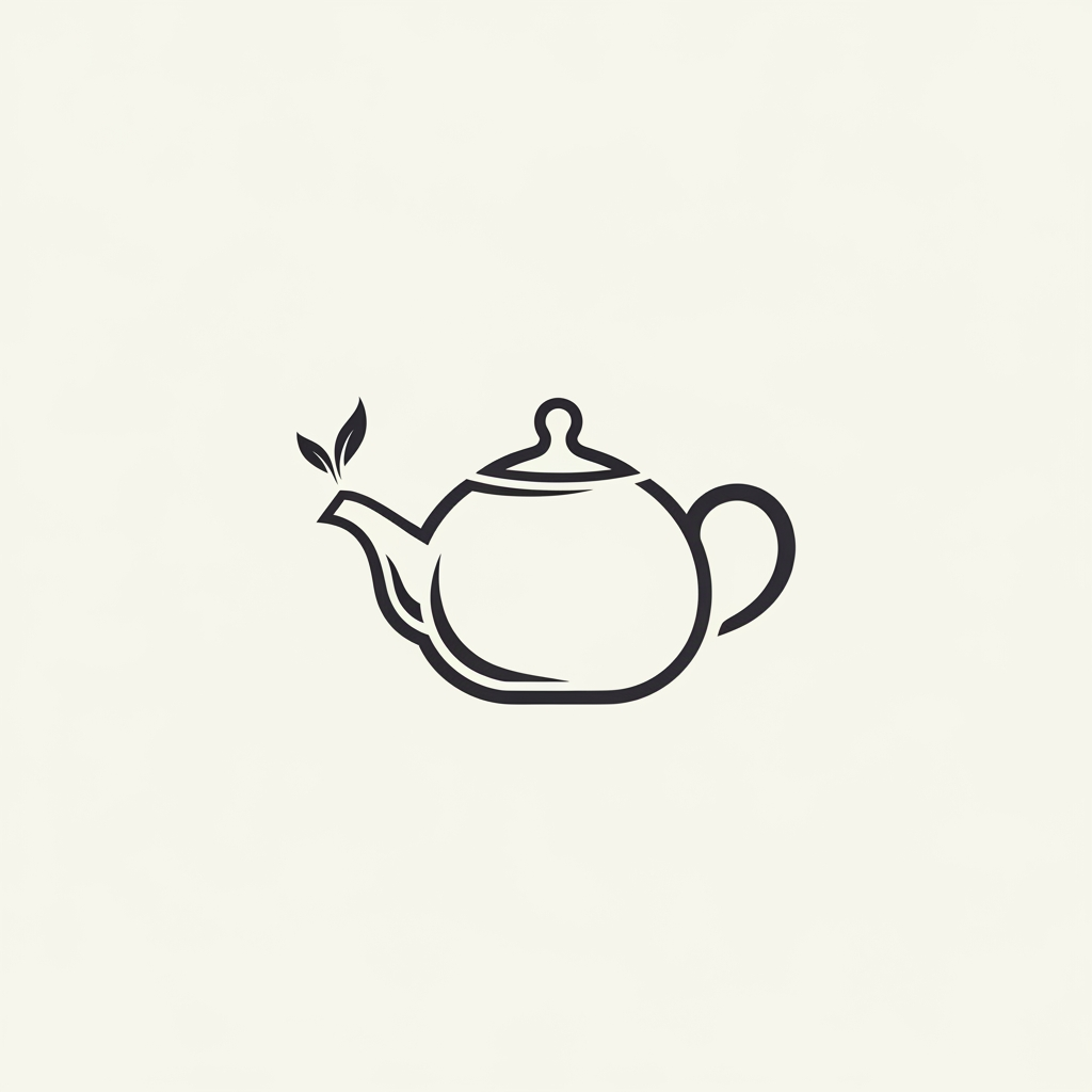 AI Design for tea pot logo
