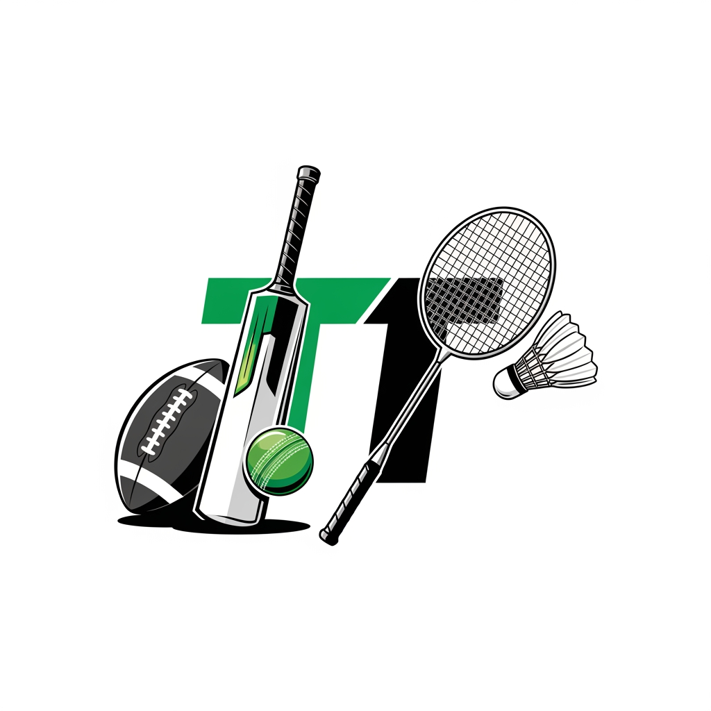 AI Design for bat and ball ,football,batmiton,in logo and this are in (TT)