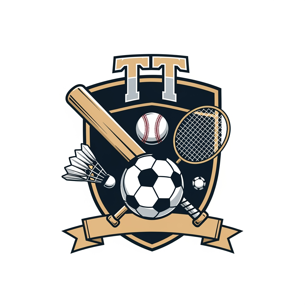 AI Design for bat and ball ,football,batmiton,in logo and this are in (TT)