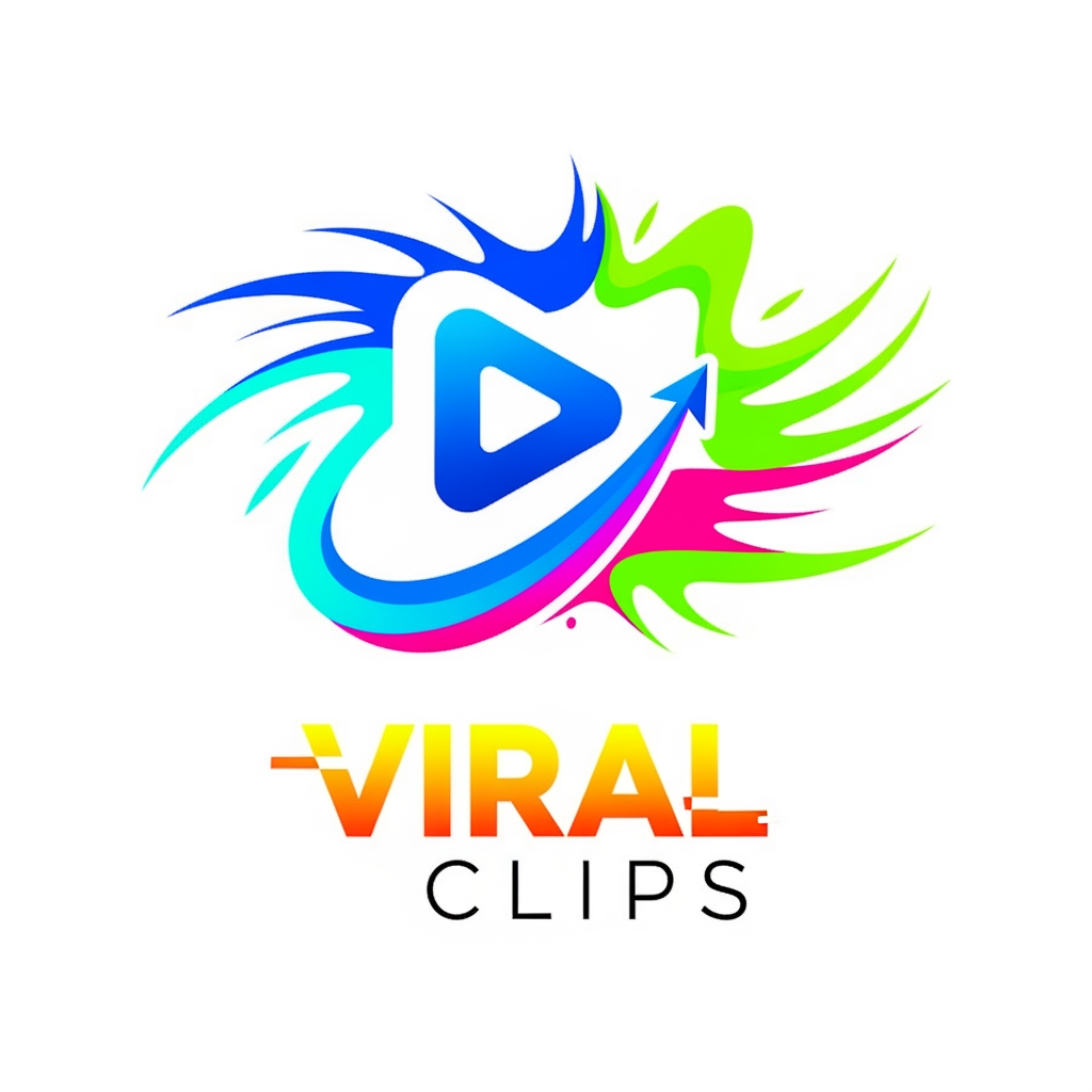 AI Design for Give me a logo for my youtube channel its name is viral clips give me bright