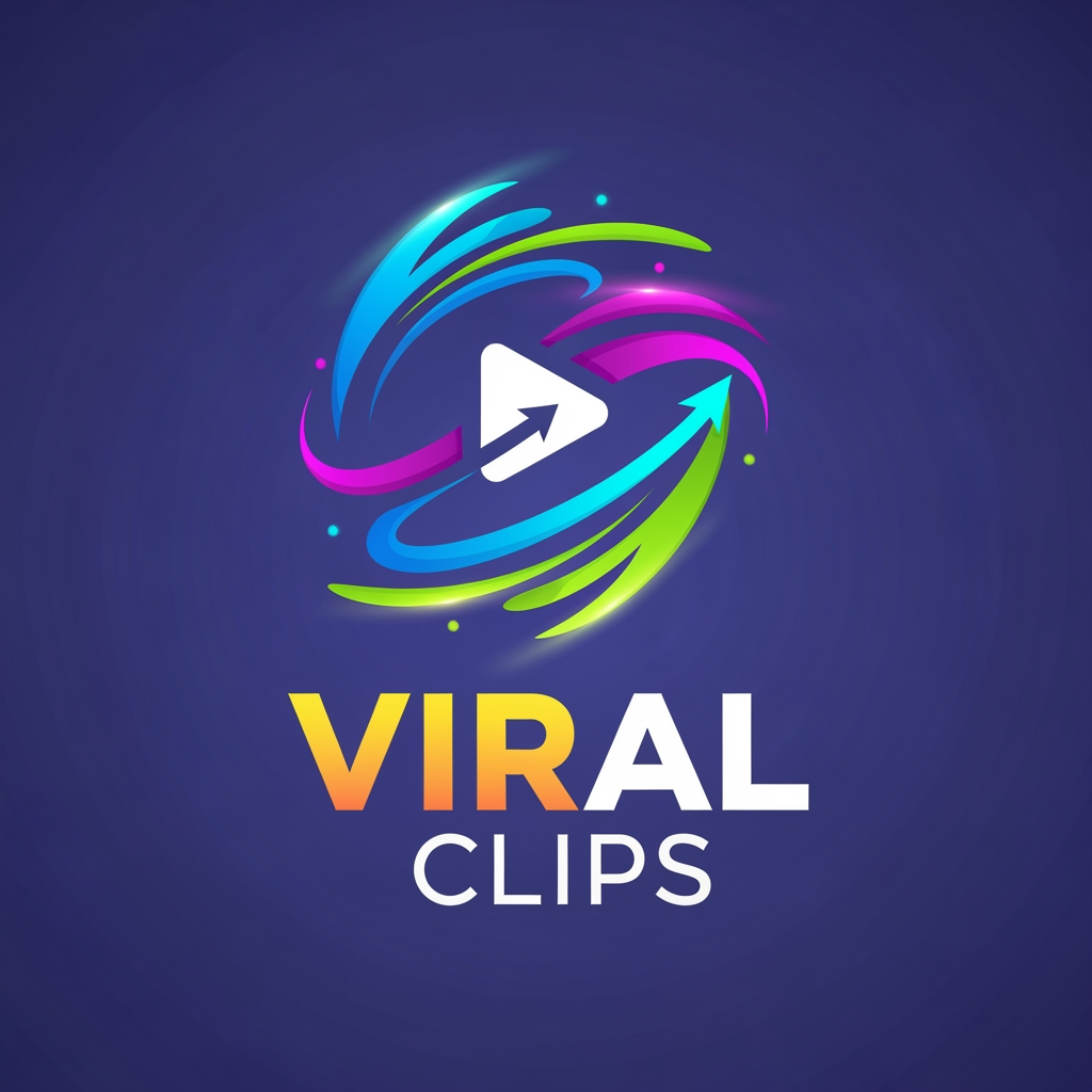 AI Design for Give me a logo for my youtube channel its name is viral clips give me bright