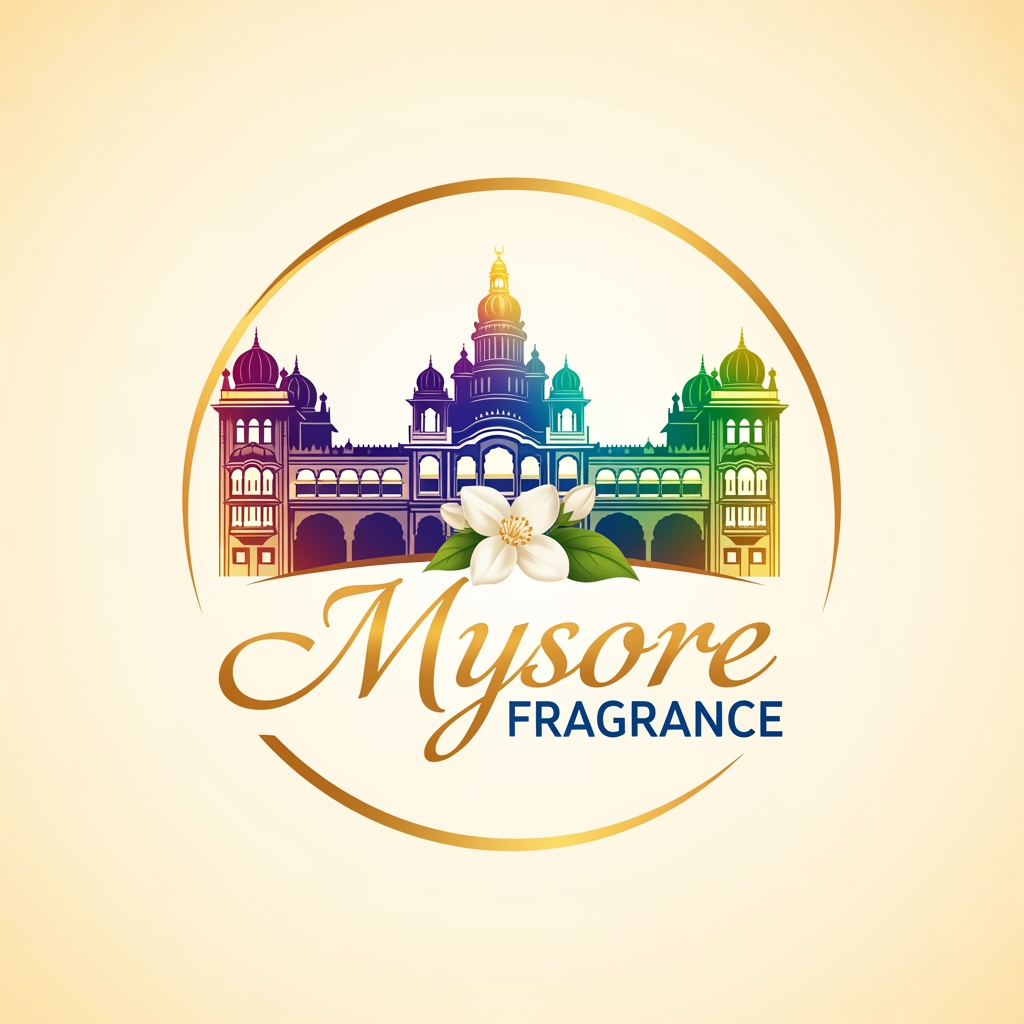 AI Design for Mysore Fragrance Ka Logo Banana Hai Perfume Brand Hai Colour Accretive Lene Hai