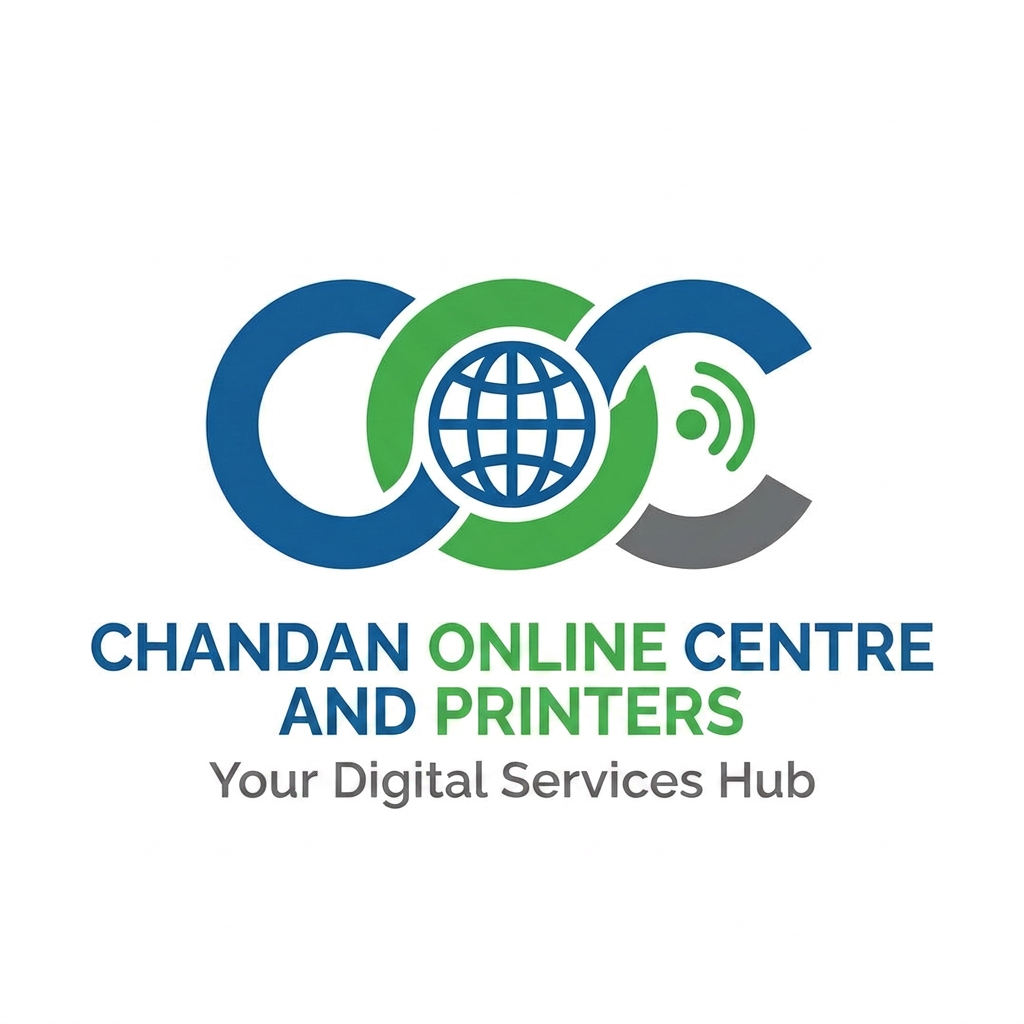 AI Design for design logo CHANDAN ONLINE CENTRE AND PRINTERS