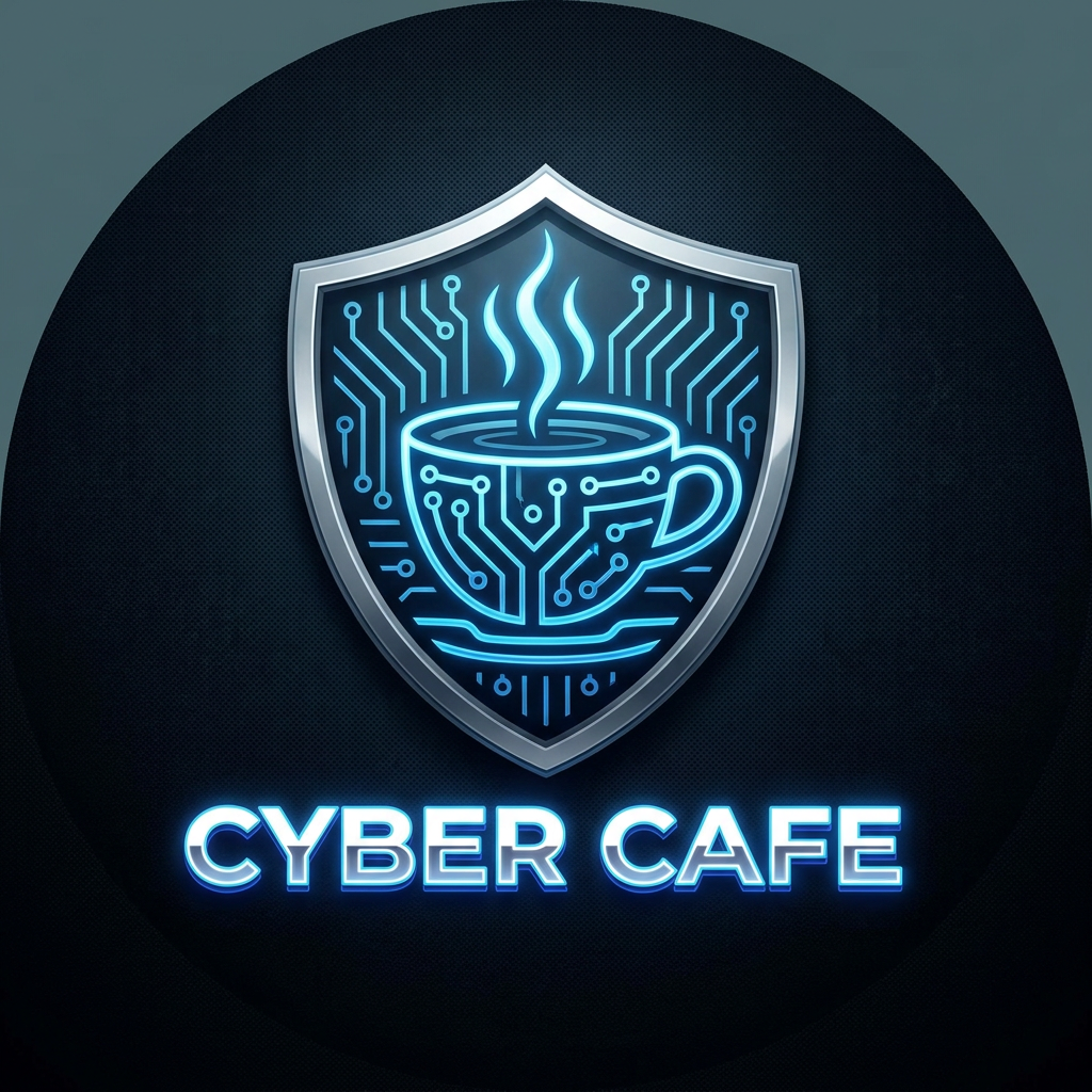 AI Design for design logo CYBER CAFE